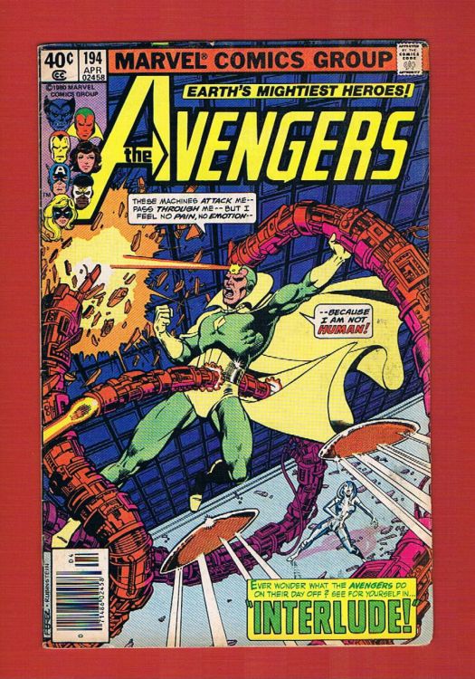 Avengers #194, Apr 1980, Marvel :: Iconic Comics Online