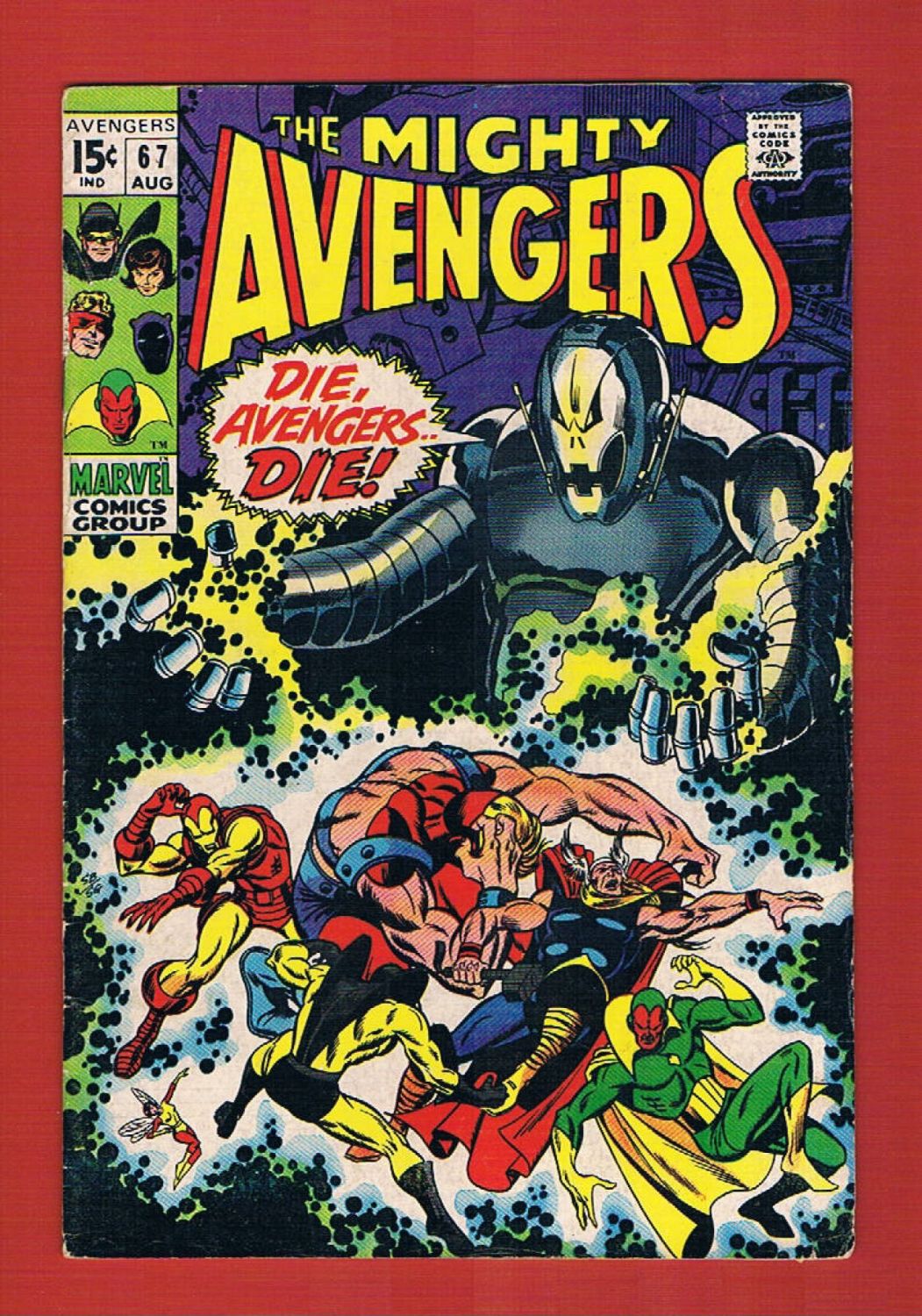 Avengers #67, Aug 1969, Marvel :: Iconic Comics Online :: Iconic Comics ...