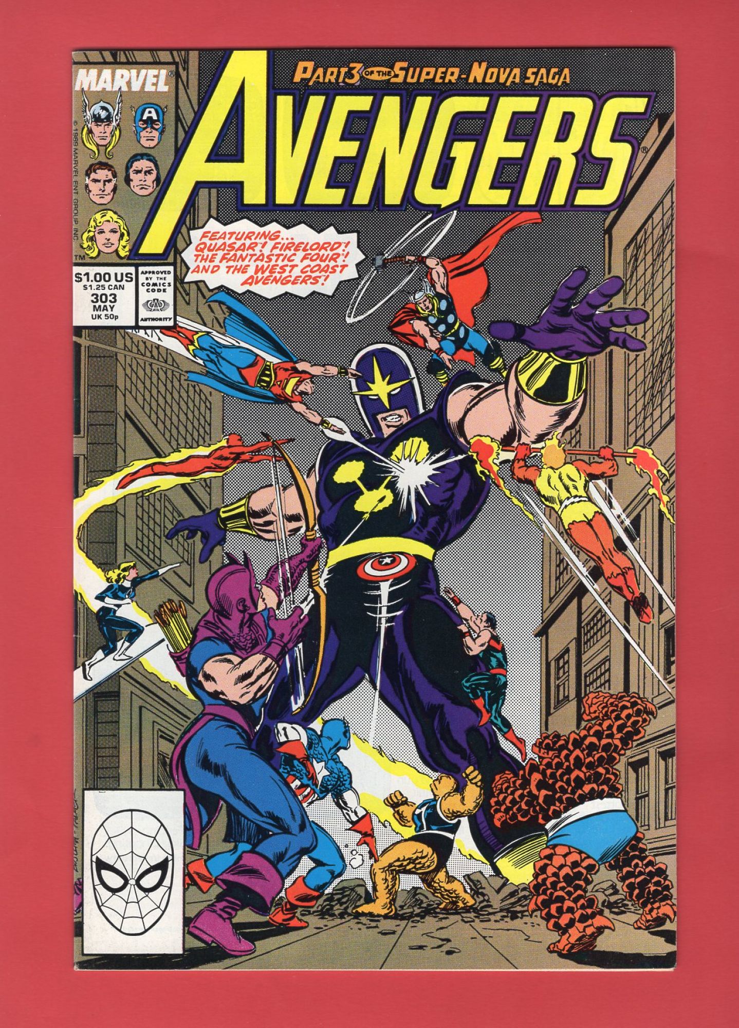 Avengers #303, May 1989, 8.0 VF