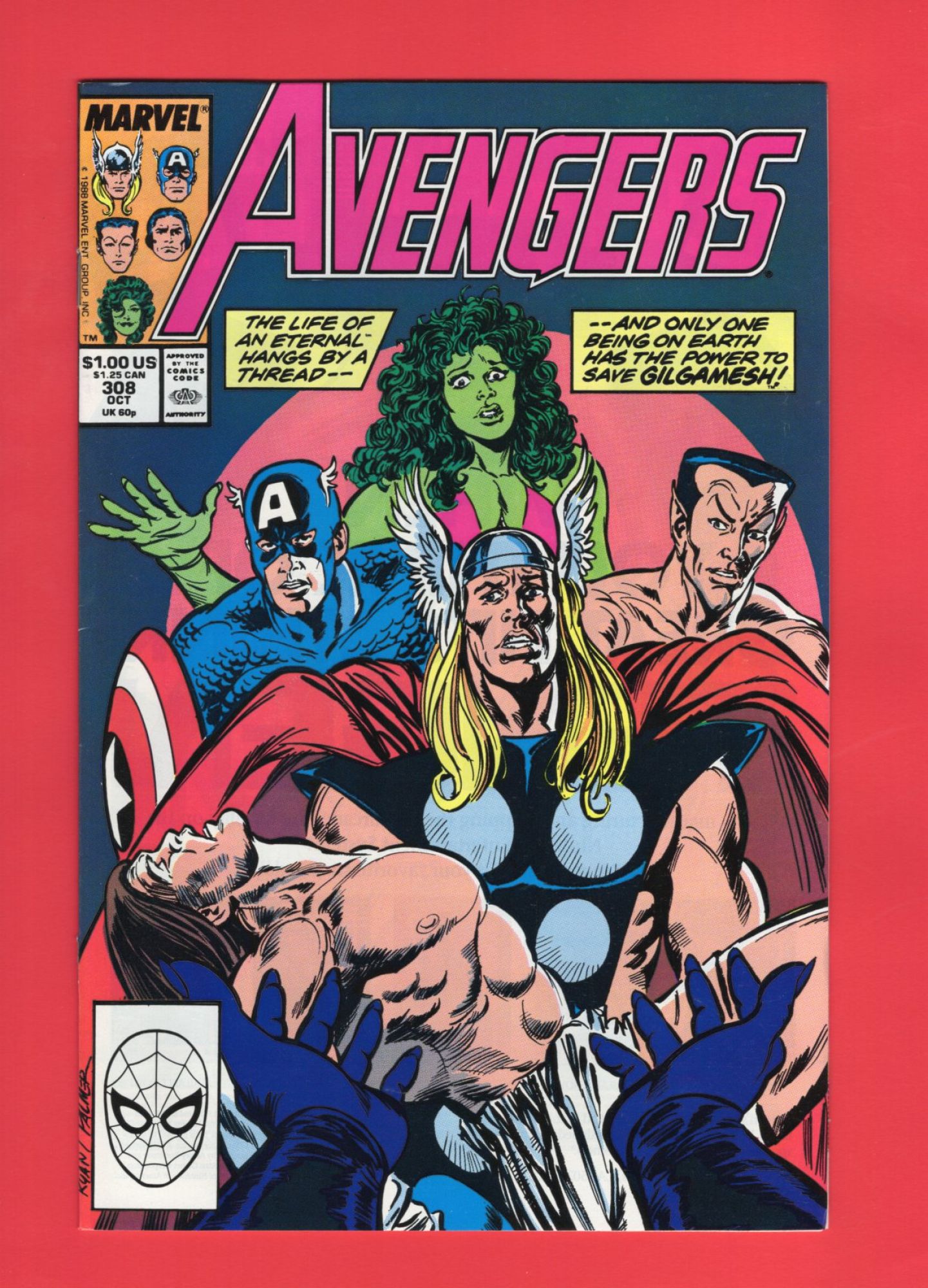 Avengers #308, Oct 1989, 8.5 VF+