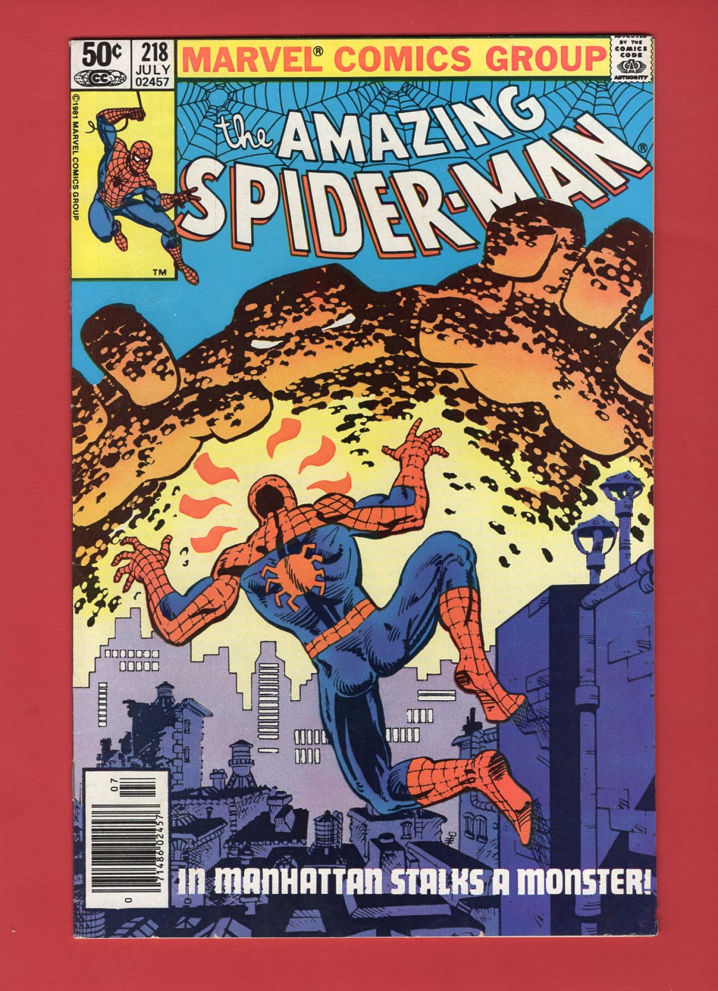 Amazing Spider-Man #218, Jul 1981, 7.5 VF- Newsstand